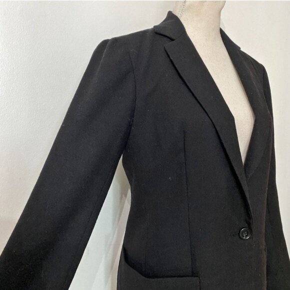 Aritzia Talula Babaton Black Wool Single Breasted Boyfriend Blazer - 4 - Picture 4 of 7